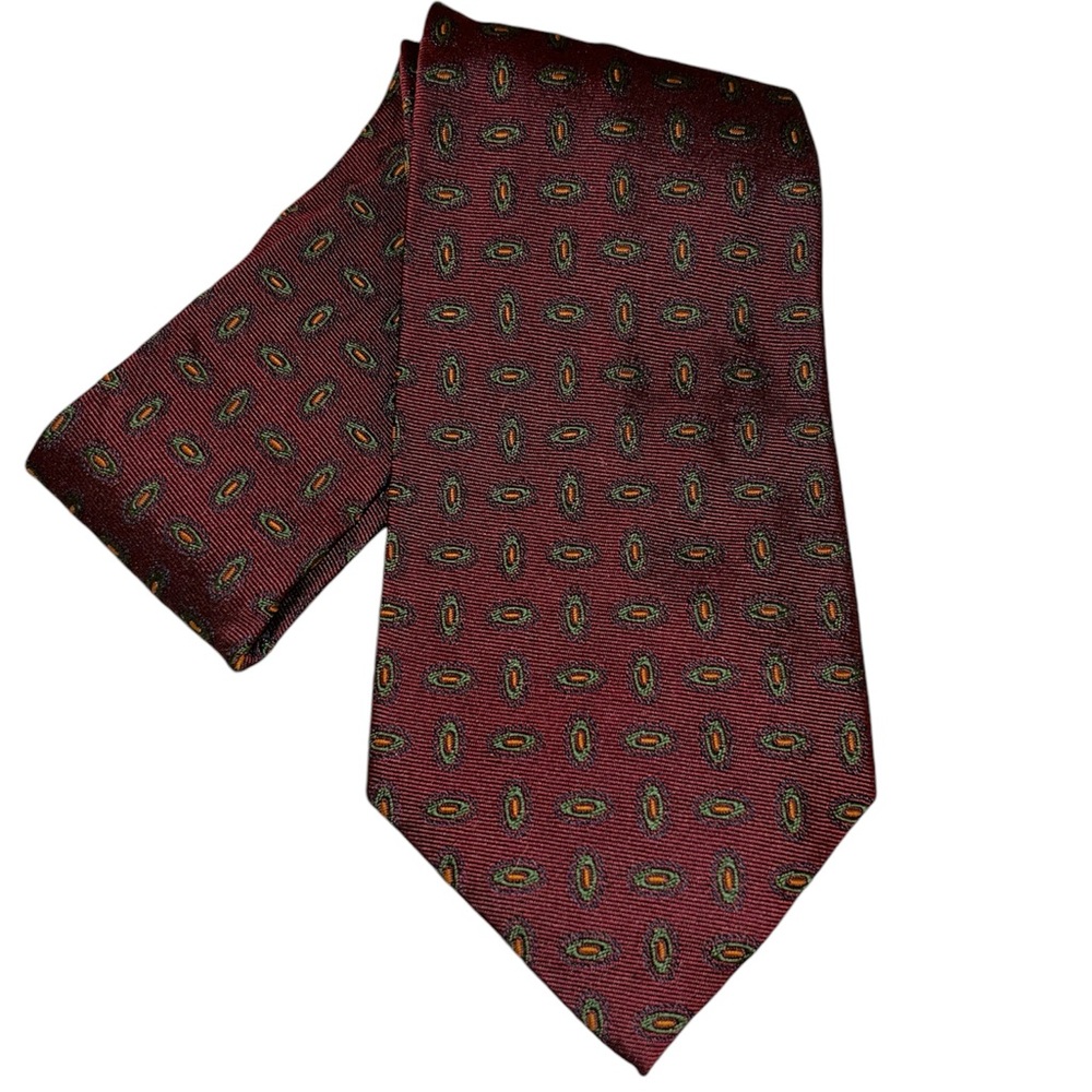 Vintage Polo Ralph Lauren Handmade Silk Necktie Designer Abstract USA Made